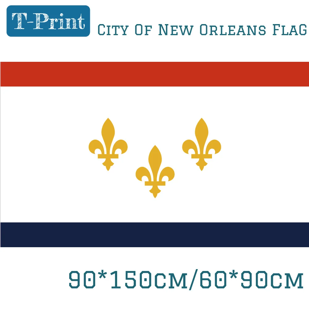 ZDA Država Louisiana Mesto New Orleans 3x5ft, ki Plujejo pod Visi Zastava 90*150 cm 60*90 cm, Zastave, Transparenti Za Akcijo Urad