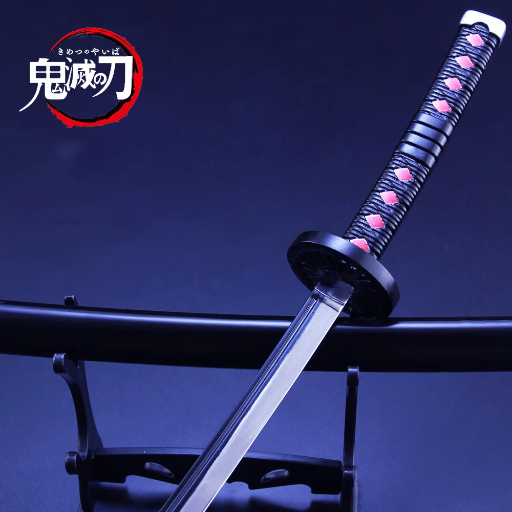 Anime Demon Slayer Meč Simulacije Orožje Tanjiro Nidouzi Inosuke Zenizu Kolokacija Meč Model Desk Dekor Anime Nakit