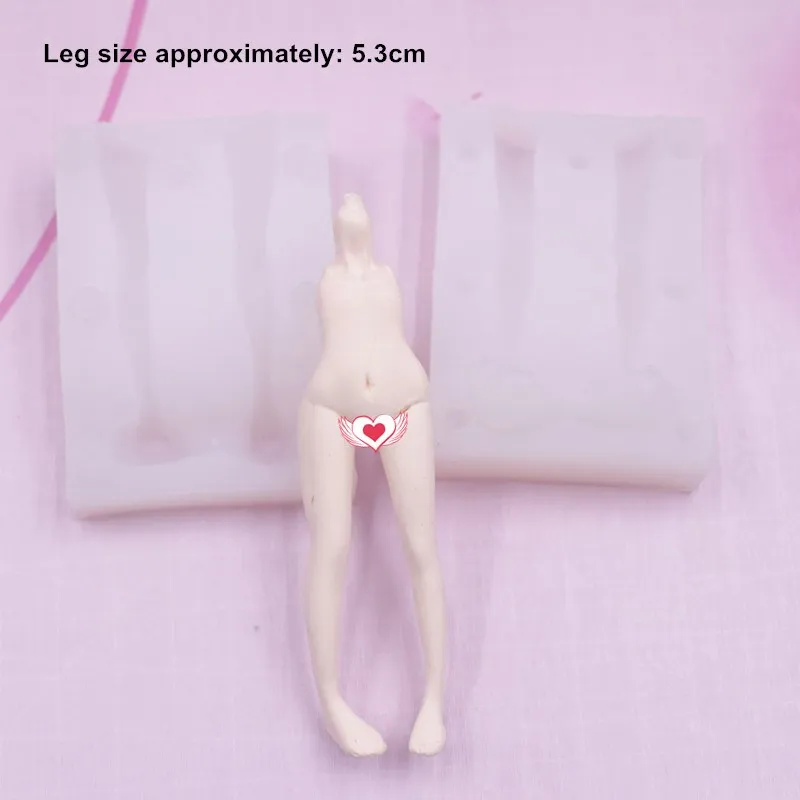 Ultra lahka glina silikonski telo plesni DIY ročno izdelana lutka mehko glino plesni sorazmerna noge in telo silikonsko plesni