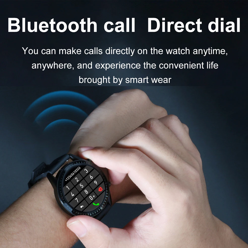 I9 Pametno Gledati Bluetooth Klic Smartwatch Srčni utrip Moških Več Športnih Način Nepremočljiva PK GT2 Wacth Za HuaWei Android, IOS, Tako