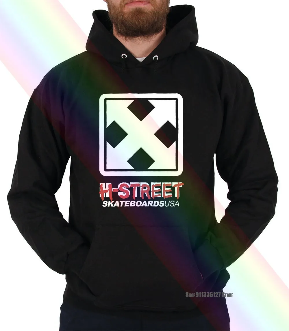 H Street Logotip Hoodie Sweatshirts 80 Letnik Skateboard Hoodie Sweatshirts Velikost Xl Drugih Velikost Stik Z Nami