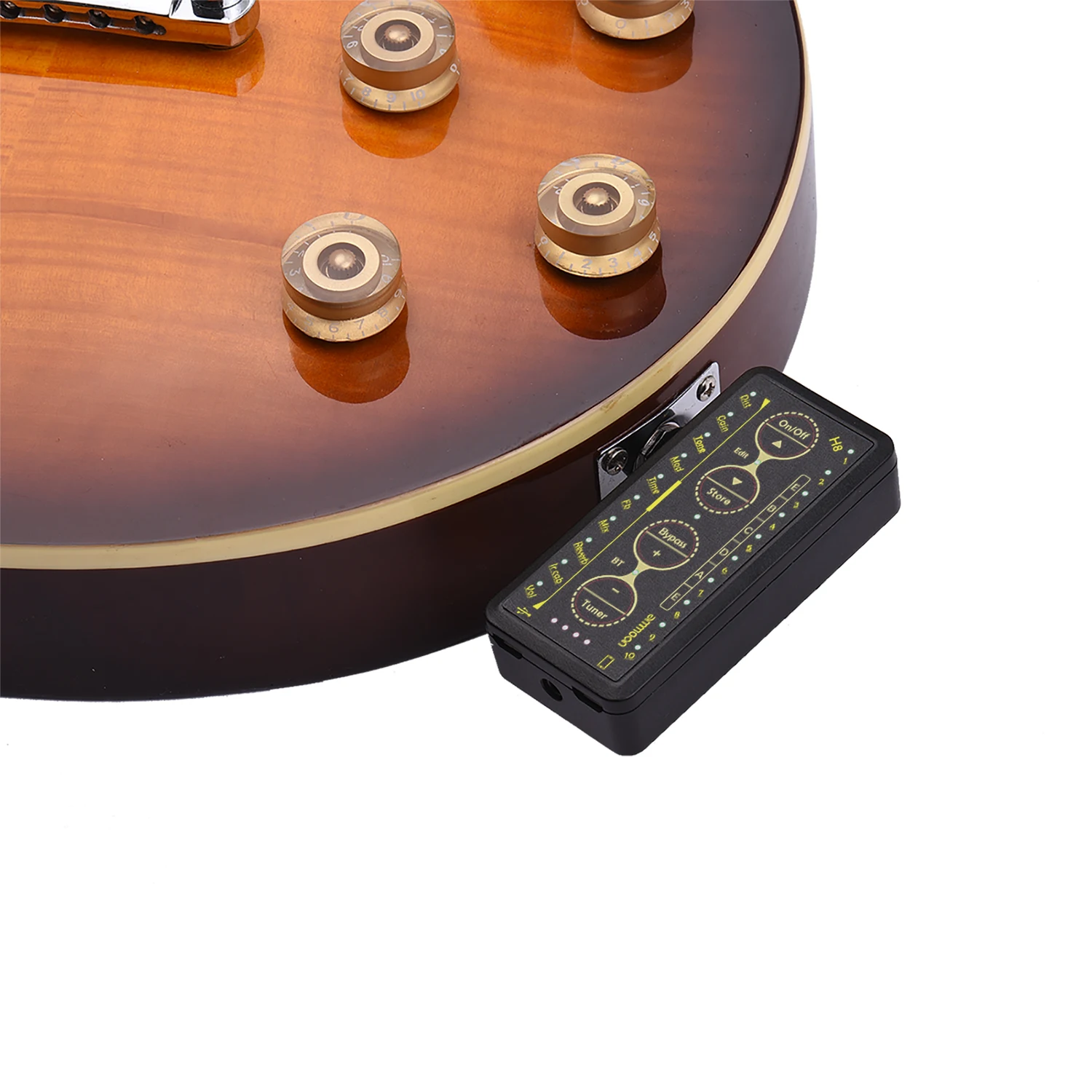 Ammoon Multi-učinkov Kitare za Slušalke Ojačevalnik za ponovno Polnjenje Žep Kitara Amp 3.5 mm Jack Preamp Zbor Phaser Reverb Delay Tune