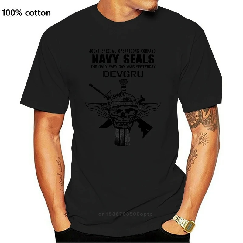 Military T-shirt Black Ops Commando Action tee(14)