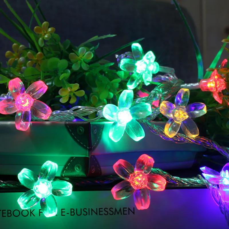 LED Sakura baterijsko Garland Poroko, Novo Leto, Božič Luči Družino Festoon LED Luči Dekoracijo Pravljice Luči Navidad