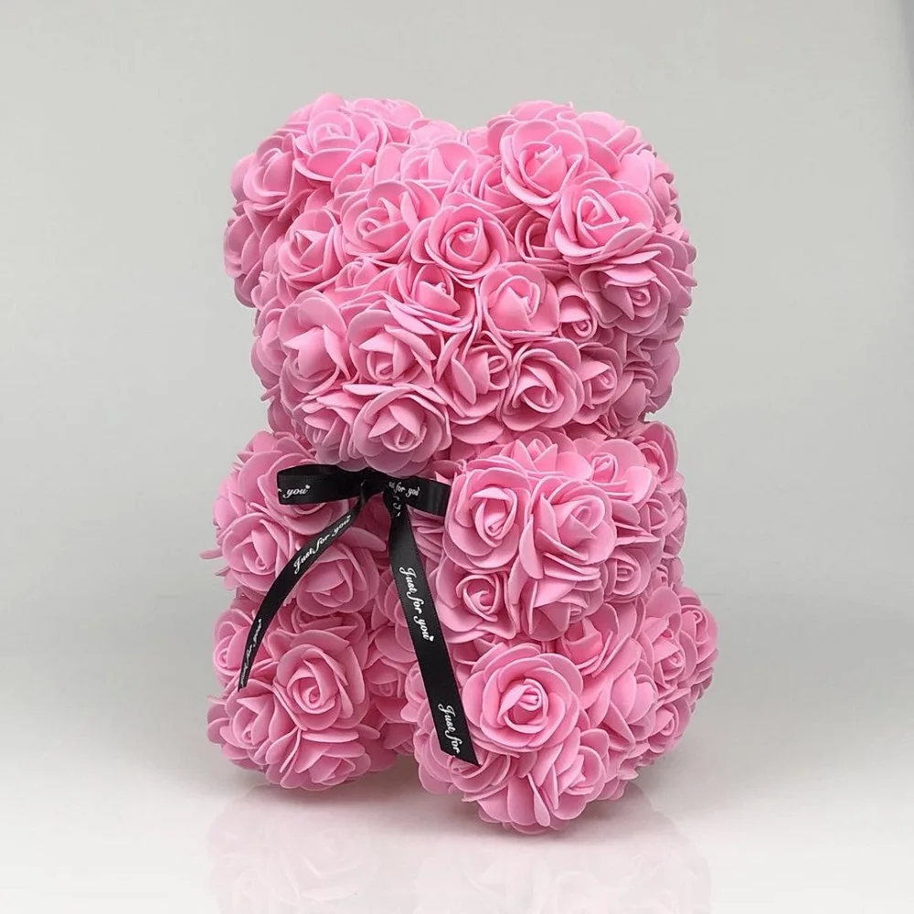 Moda 25 cm Romantično Srčkan Rose Nosi Cvetje, Poročni Dekoracijo Stranke Valentinovo darilo Za Punco ali Ženo Novo Leto Darilo