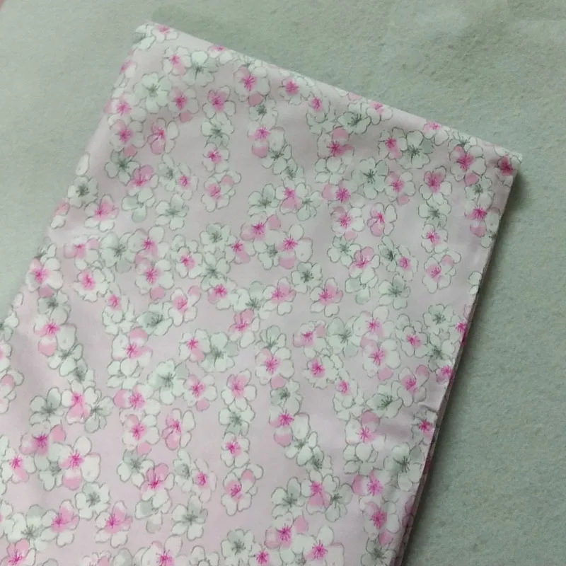Romantično Roza Vsem Sakura Češnje Cvetovi Cvetovi Tiskane Bombažne Tkanine, Cvetlični Tkanine Za DIY Šivanje Posteljnine Quilting Krpo