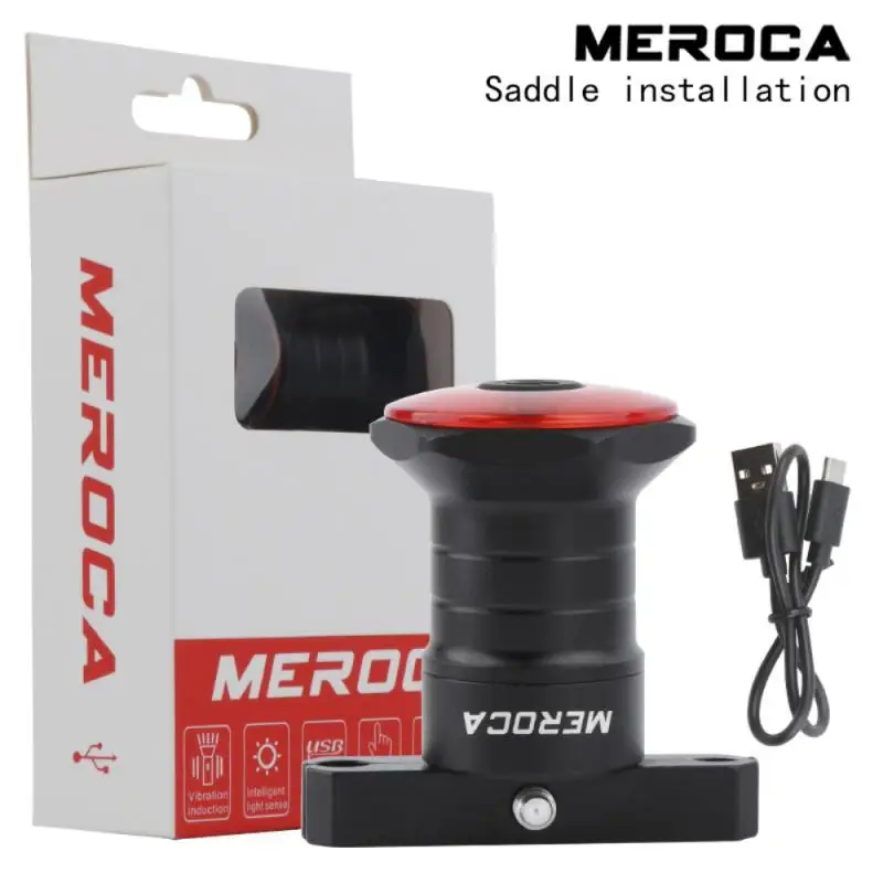MEROCA WR15 Kolo Zavore Smart Zaznavanja Svetlobe IPX6 Nepremočljiva MTB Kolo Avto Luč Zadaj USB Polnilne Kolesarska LED Luč