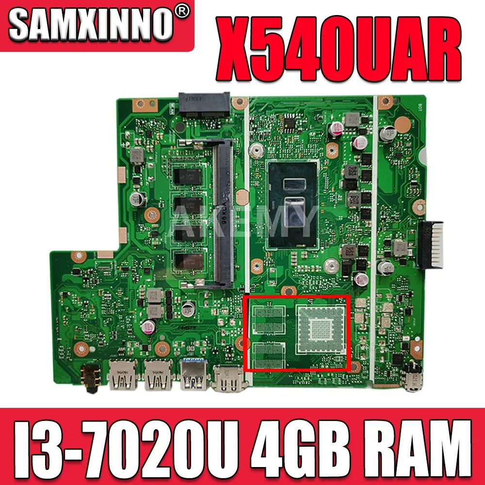 SAMXINNO X540UAR Prenosni računalnik z Matično ploščo Za Asus X540UB X540UBR X540UA X540UV REV 2.0 MainBoard W/ I3-7020U PROCESOR, 4GB RAM