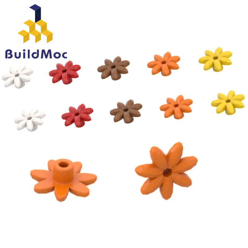 BuildMOC Sedem-venčni cvet 95832 Za Gradnjo Blokov, Deli DIY Izobraževalne Klasična blagovno Znamko dar Igrače