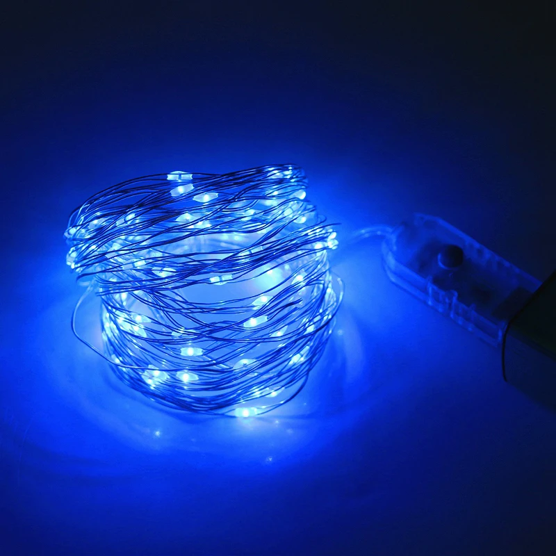 LED USB Powered Toplo Bela Vila Garland Zatemniti Festoon Svetlo Srebrne Žice Niz Lahkih 8 Načinov Svetlobe Svetlost in Prilagodljiv