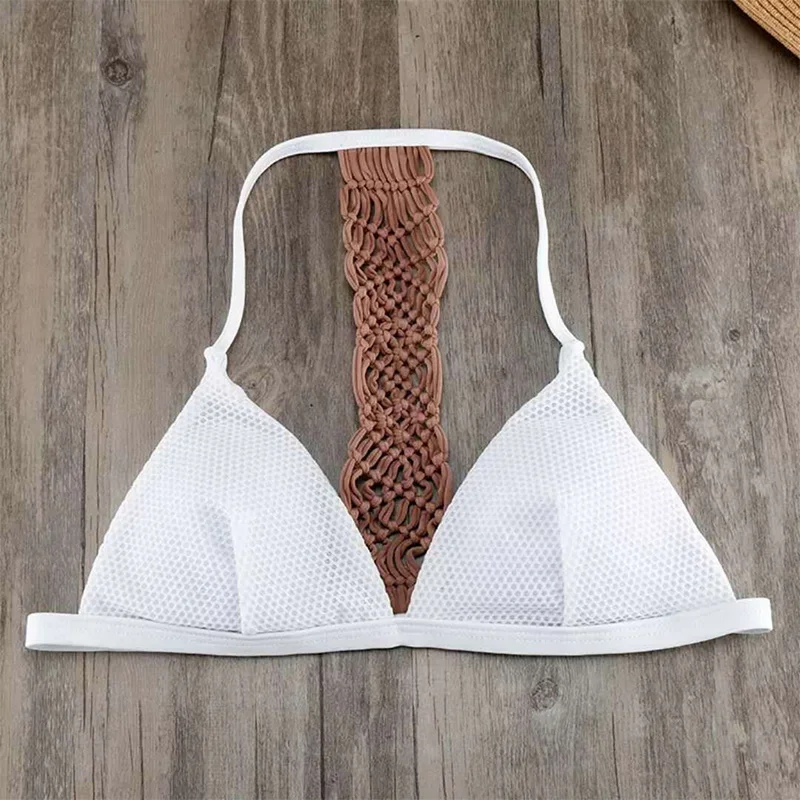 Miyouj Mozaik Tiskanja 2021 Nove Kopalke Poletne Kopalne Obleke Mikro Tangice Bikini Modne Nastavite Ženske Kopalke Povodcem Plažo