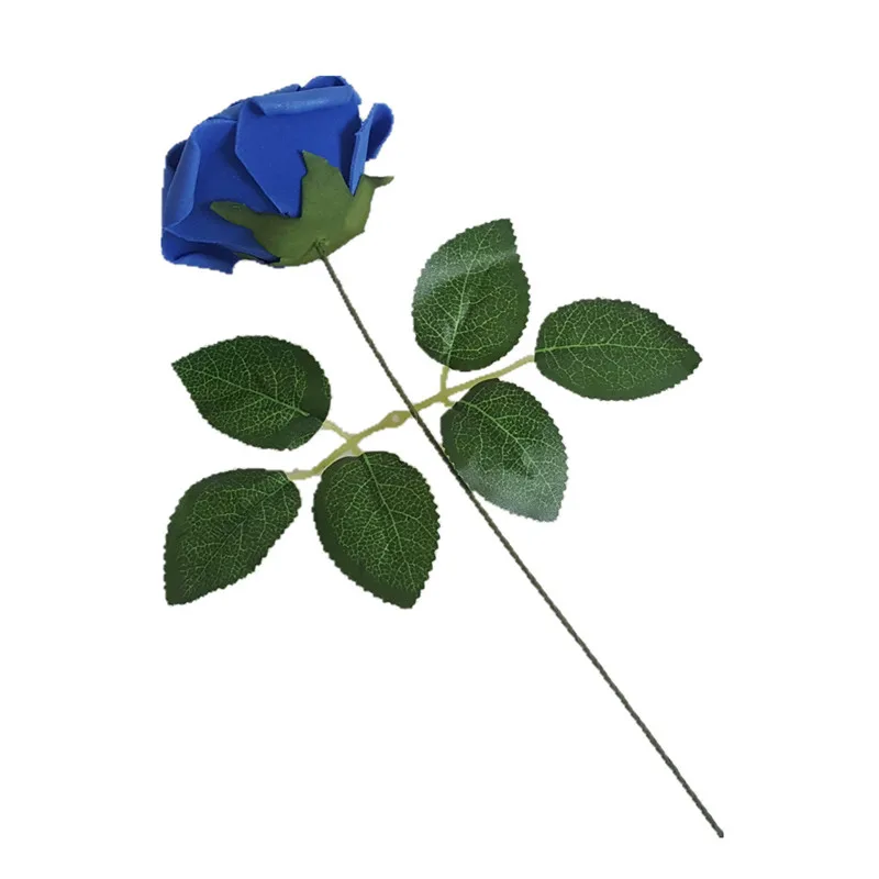 20PCS 15COLORS Umetno PE Pene Rose Cvet z Škatla za Shranjevanje Listov, DIY Doma Cvet Poročni Šopek Dekor za Valentinovo Darilo