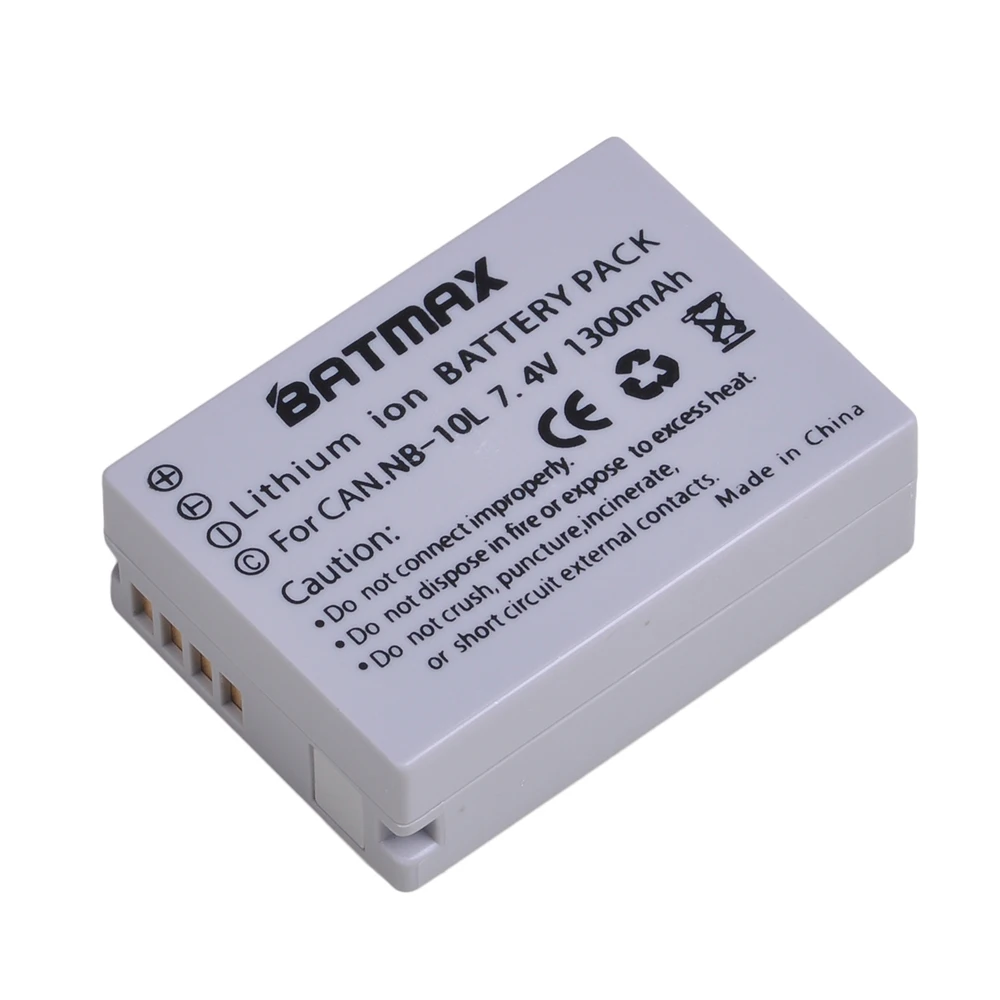 Batmax 1pc NB-10 L NB10L NAPOTILO 10 L Fotoaparat Baterija za CANON PowerShot SX40 HS SX40HS SX50 HS SX50HS G1 X G1X G15 G16 SX60 HS G3X