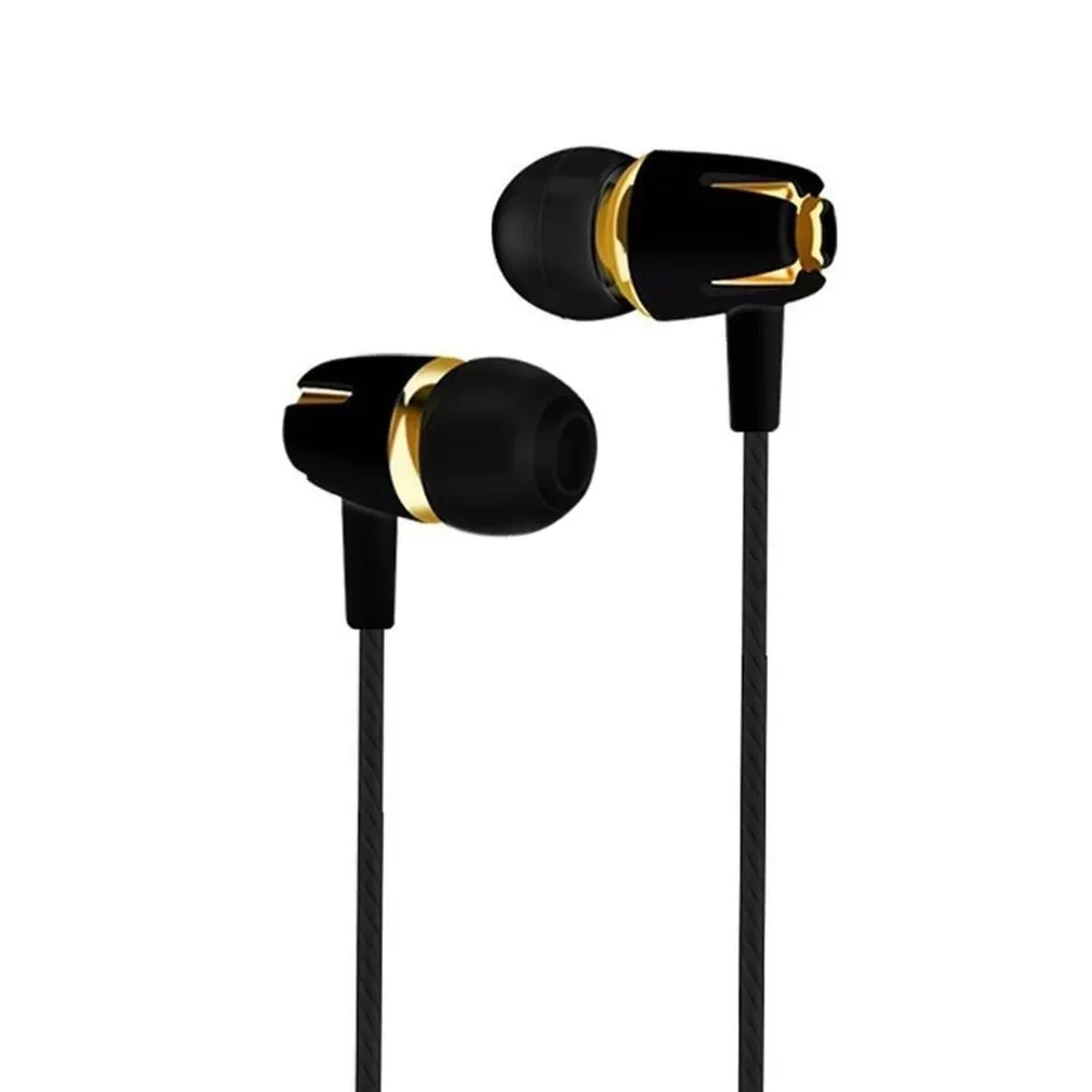 Žične Slušalke Galvanizacijo Bas Stereo in-ear Slušalke Z Mikrofonom Hansfree Klic Telefonske Slušalke Za Android IOS