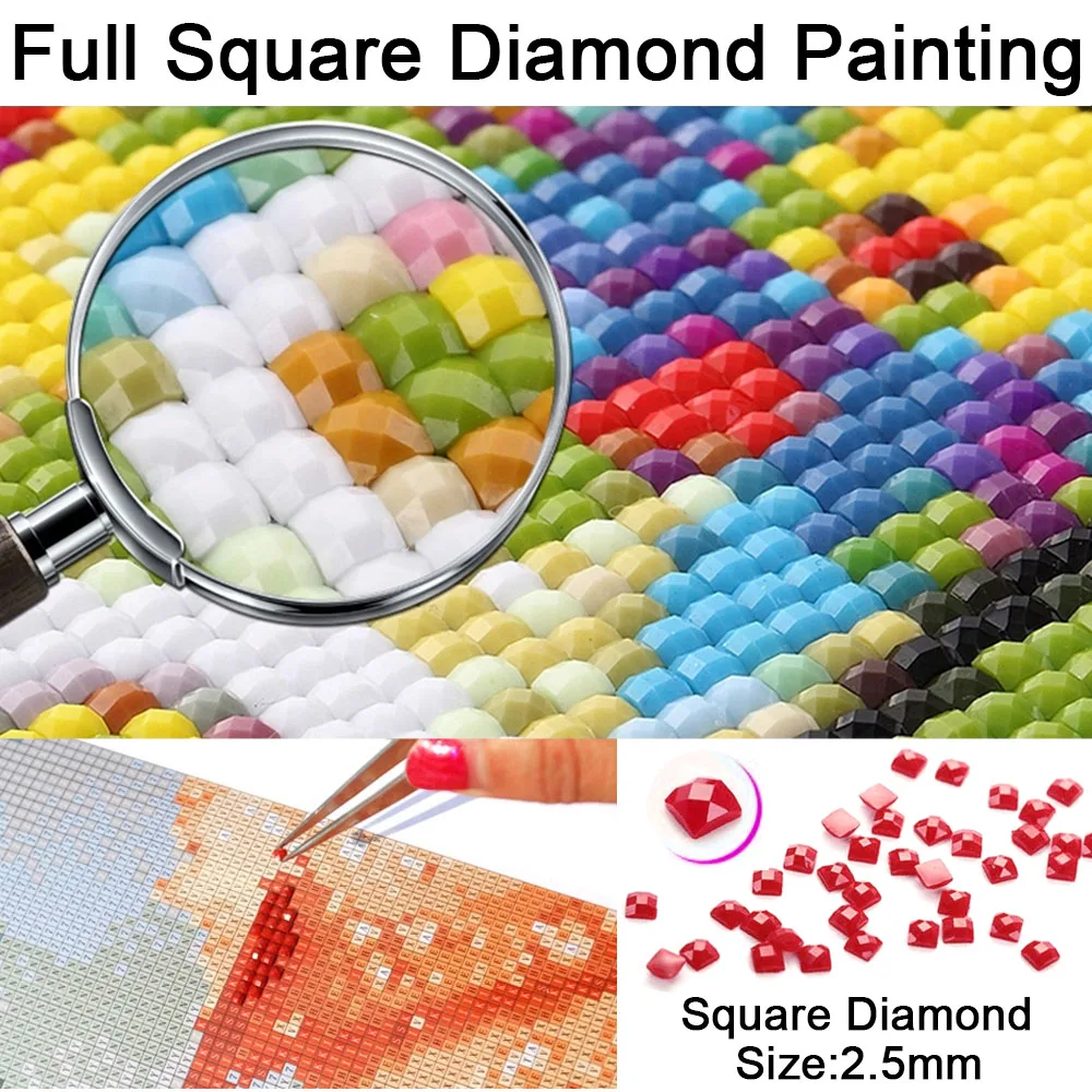 Diamond Slikarstvo Cvet Poln Kvadrat/Krog Diamond Mozaik Navzkrižno Šiv Cvet Slike Diamond Vezenje Nosorogovo Doma Dekor
