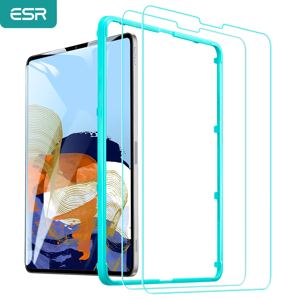 ESR 2PCS Kaljeno Steklo za iPad Pro 11/12.9-Palčni 2021/2020/2018 5rd/3rd Gen HD prozornega Stekla Screen Protector za iPad Pro za 12,9