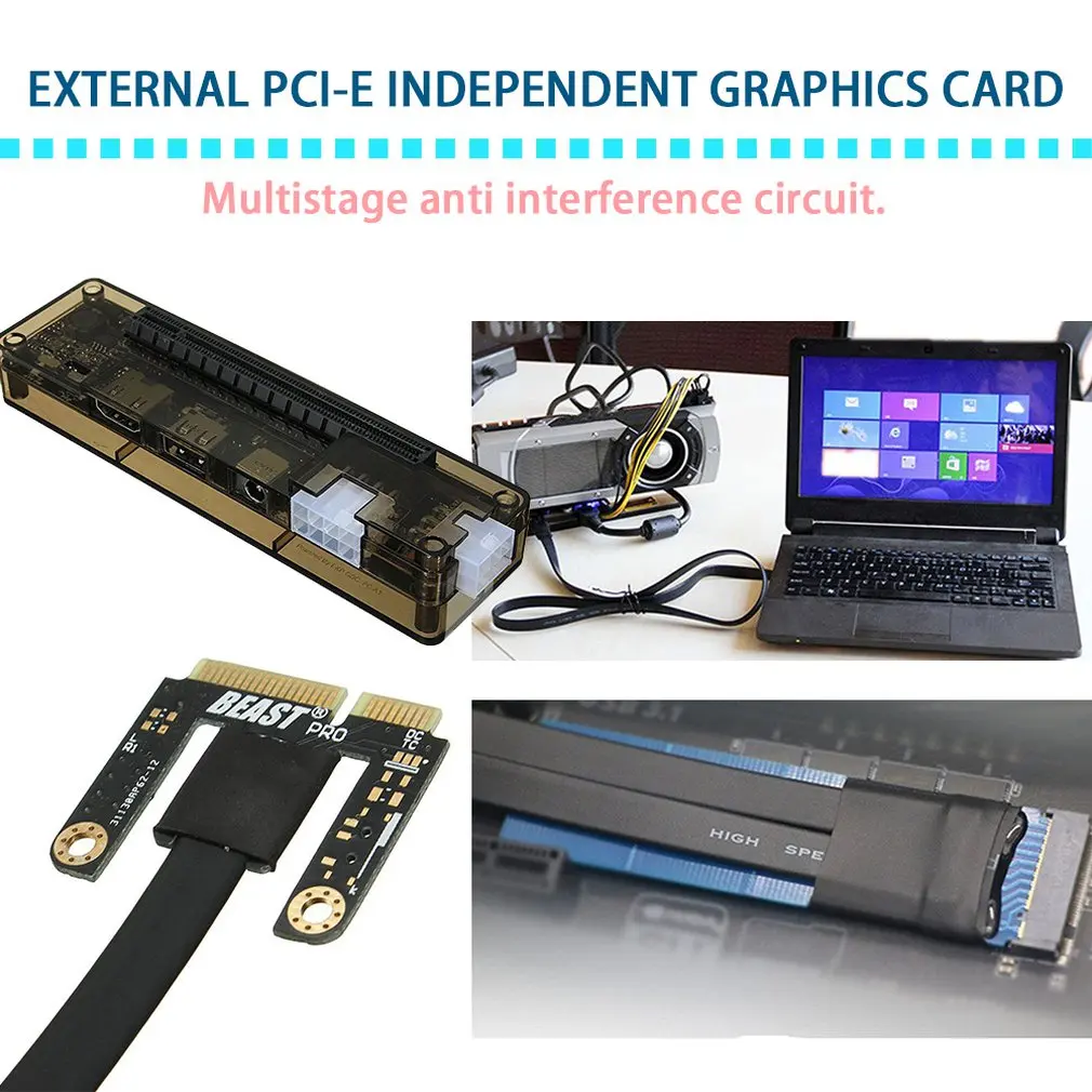 Strokovno V8.0 EXP GDC Zver Prenosni Zunanji Neodvisni Video Kartice Mini Dock PCI-E Grafična Kartica za Prenosnik