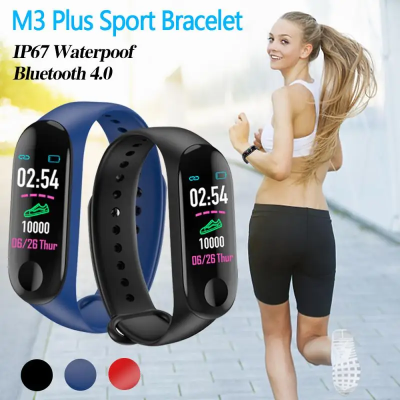M3 Plus Smart Bluetooth Športna Zapestnica Srčni Utrip, Krvni Tlak Monitor Fitnes Tracker Smart Band Pametna Zapestnica