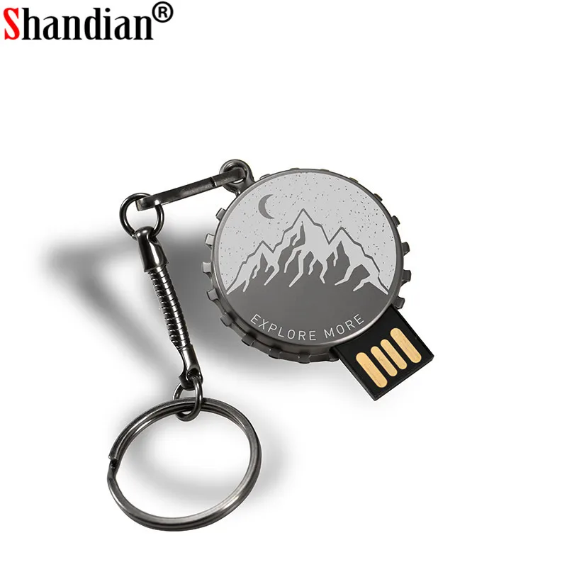 SHANDIAN usb flash disk 64GB 16GB 32GB 4GB pen drive pendrive nepremočljiva Steklenico skp model, u disk, usb ključek, darilo (po Meri logo)