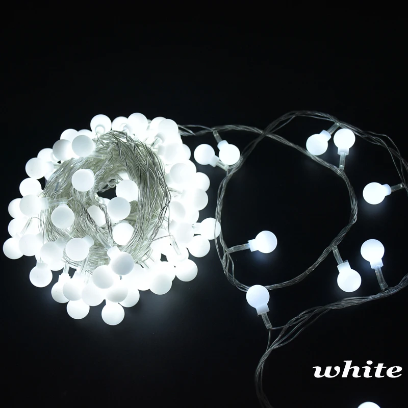 6M 40leds Pravljice Garland LED Žogo za Niz Luči Nepremočljiva Okrasne Lučke za Božično Drevo Poroka Doma Notranjo Dekoracijo