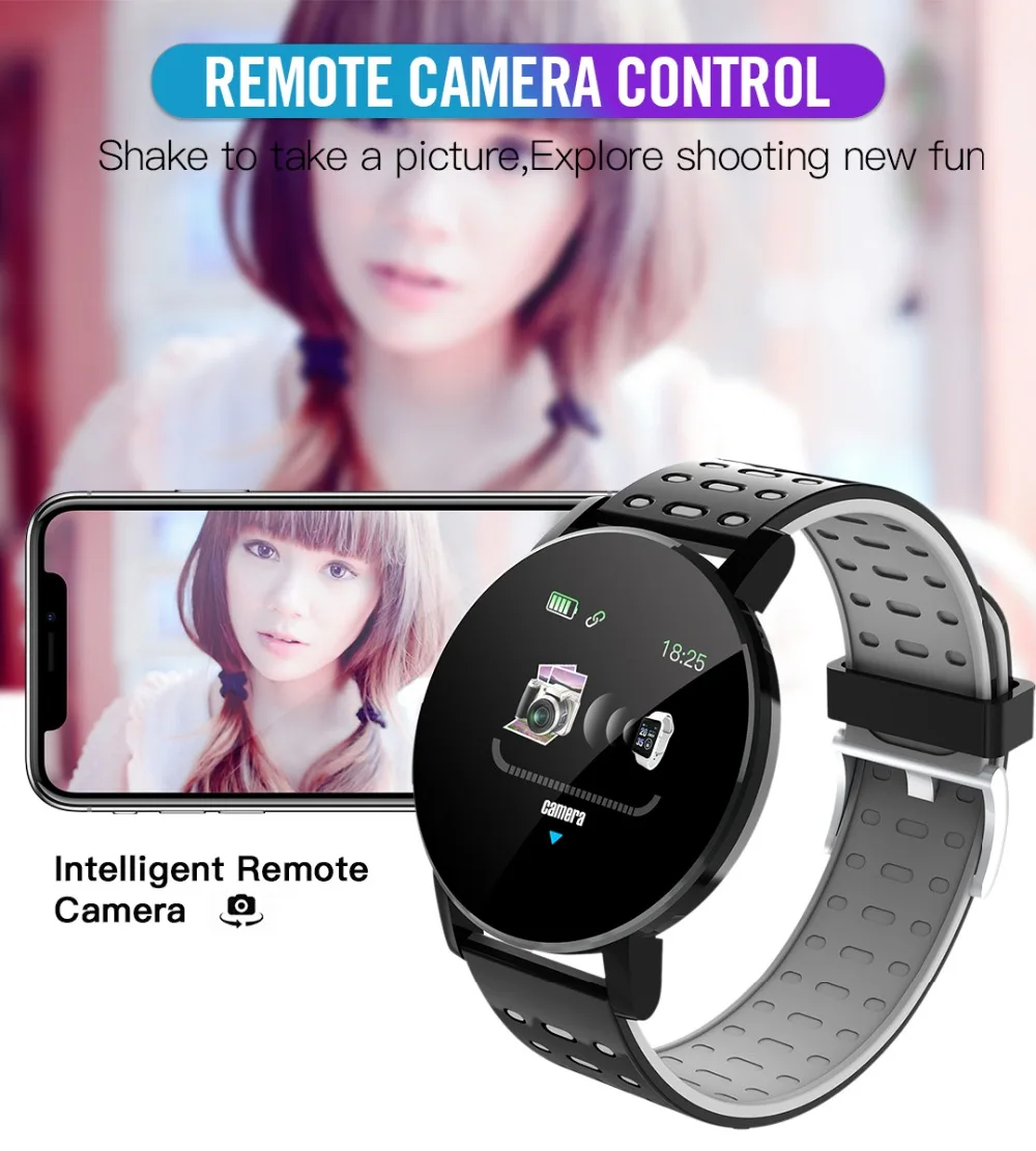 2020 Bluetooth Smartwatch Moških Krvni Tlak Ženske, Šport Srčni utrip FitenessTracker Zapestnica Za Android IOS Pametno Gledati Krog