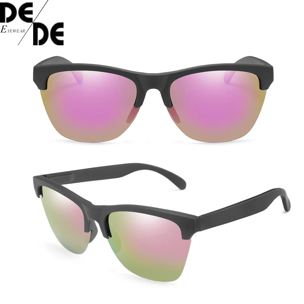 DesolDelos Semi-rimless Polarizirana sončna Očala Moških Klasičnih Ogledalo sončna Očala za Vožnjo Ženske, Šport Očala Oculos De Sol UV400