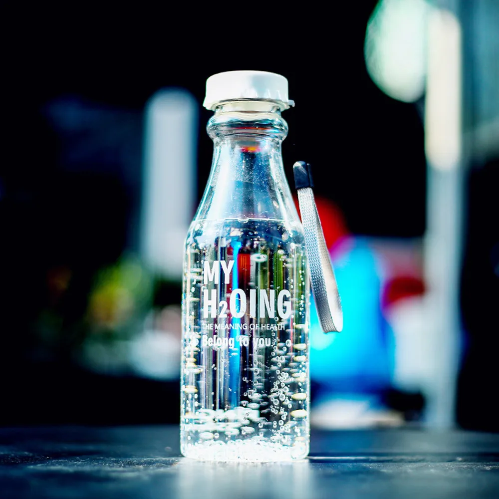 Candy Steklenico Vode Nezlomljiv Motnega, Plastični grelnik vode Brezplačna Prenosna Steklenica za Vodo za Potovanja Joga Teče Kampiranje 2020 novih#30