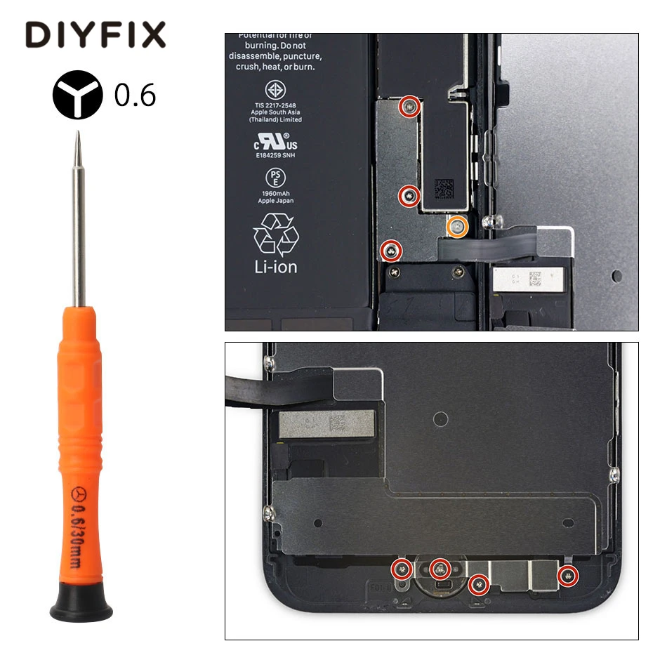 DIYFIX 21 1 Mobilni Telefon Orodje za Popravilo Kit Spudger Ločite Odpiranje Orodje Izvijač Nabor za iPhone 12 X 8 7 6S 6 Plus Ročno Orodje Set