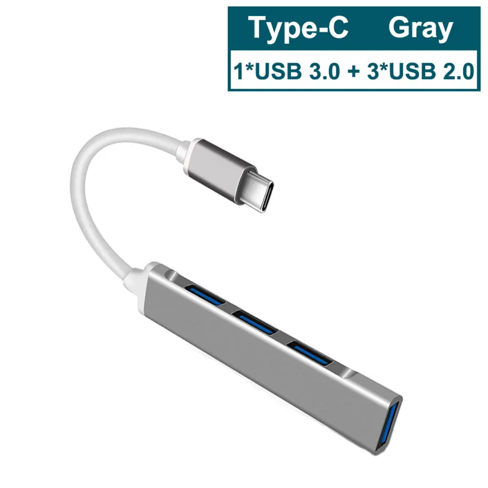 USB C HUB 3.0 Tip C 3.0 4 Port Multi Splitter OTG Adapter Za Lenovo Xiaomi Macbook Pro 13 15 Air Pro PC Računalniška Oprema