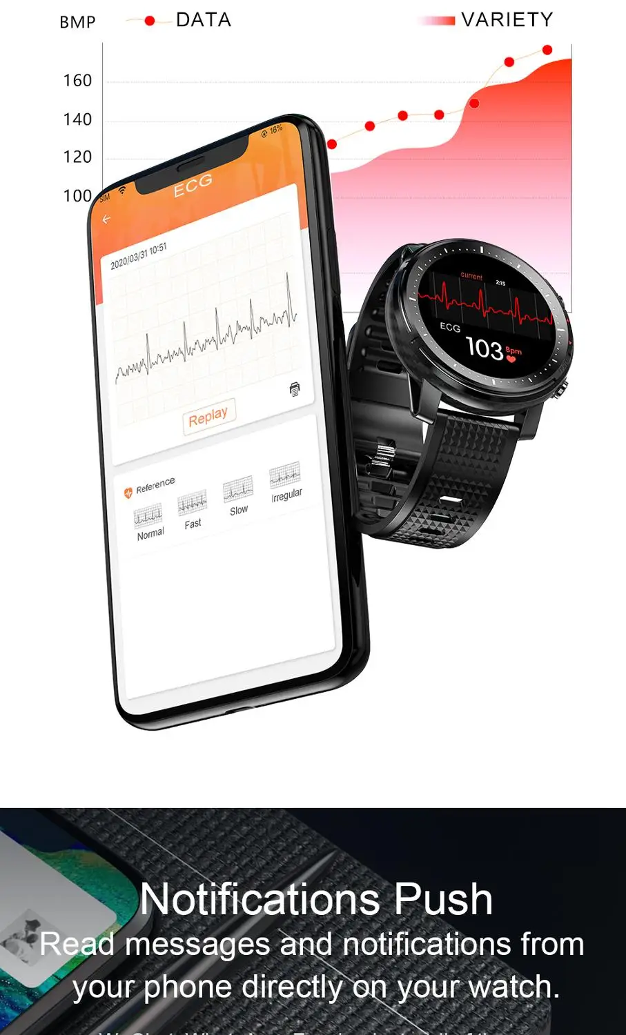 696 L15 360x360 slikovnih Pik Moda Pametno Gledati Moške Srčnega utripa Zapestnica Krvni Tlak Nepremočljiva Šport Smartwatch Manžeta