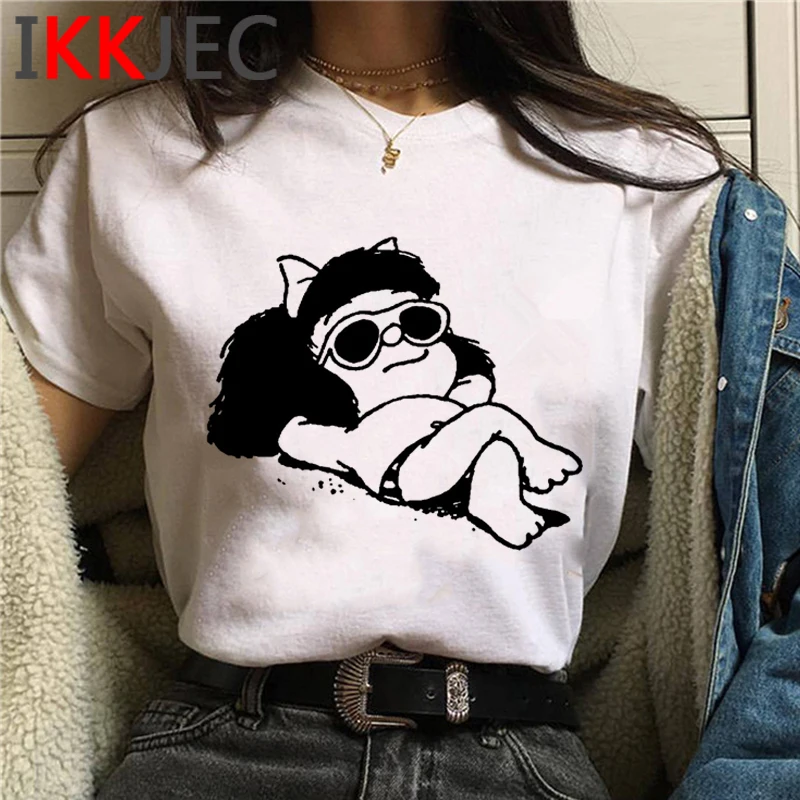 Paz Mafalda vrh tees t-shirt ženski letnik tumblr nekaj oblačil ulzzang ulične t-shirt vrh tees plus velikost