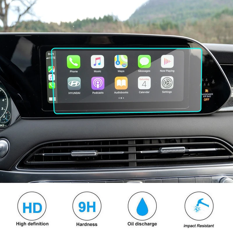 Kaljeno Steklo Zaslona Jekleno Zaščitno folijo Za Hyundai Hridina 10.25 palčni Avto GPS Navigacija 2020 2021 leto