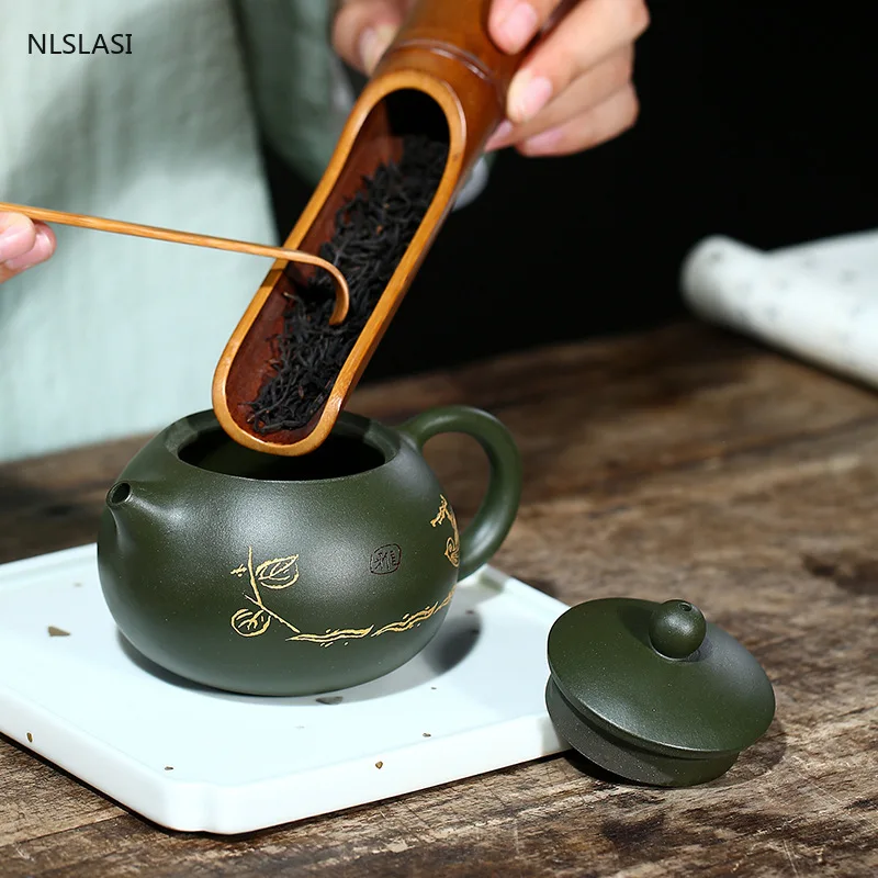 Yixing Čaj Pot Klasičnih vijolično gline Xishi čajnik lepoto grelnik vode Surove rude Ročno nastavite Čaj verodostojno 188 žogo v luknjo filter 220ml