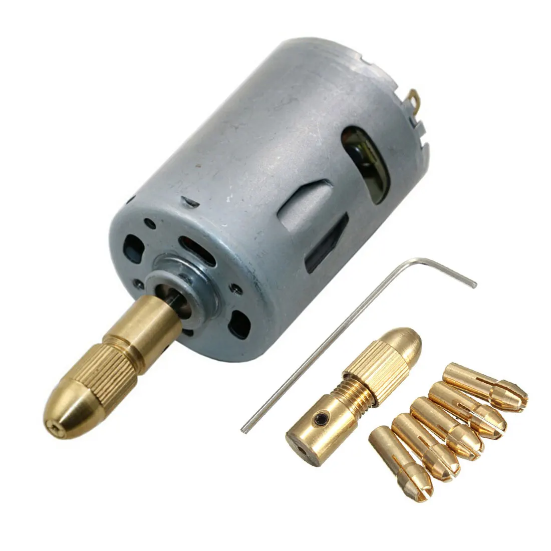 Mini Vrtalne Vpenjalne Adapter za električno Orodje, Medenina Collet za Dremel Rotacijski Orodje Pribor Stroj za Poliranje za Graverja 2 mm-3.17 mm