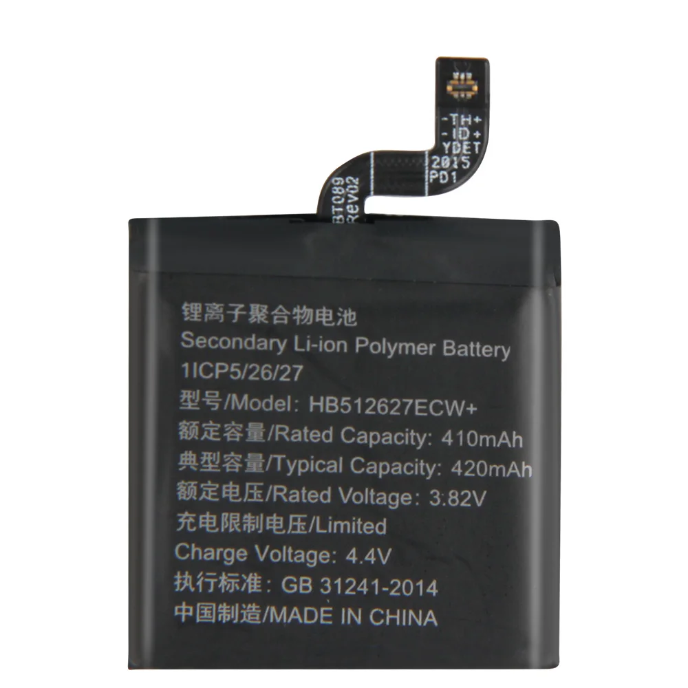 HB512627ECW+ Originalne Nadomestne Baterije za Huawei Watch GT 46MM Originalne Baterije Telefona 420mAh
