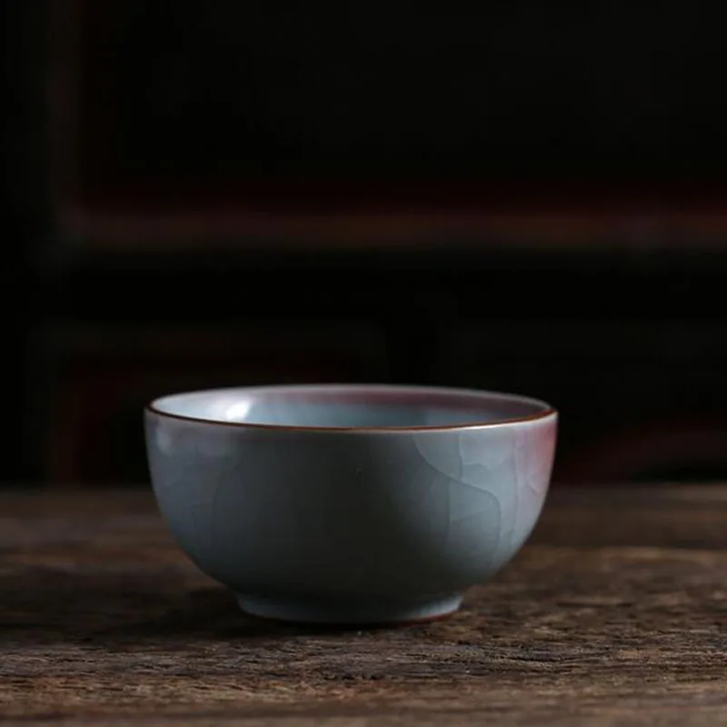2pcs/set As Peči Kungfu Tea Cup Modro Glazuro Keramične Skodelice Čaja Kitajski Čaj Skledo Teaware Kuhinja Drinkware Ponudbe