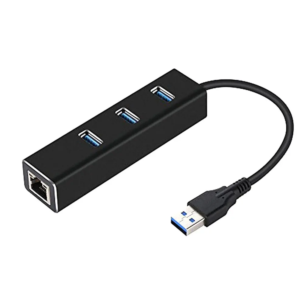 USB3.0HUB + Gigabitno mrežno Kartico Hub 3 Vrata USB 3.0 Gigabit Ethernet LAN Rj45 Omrežno Zvezdišče, da 1000mbps