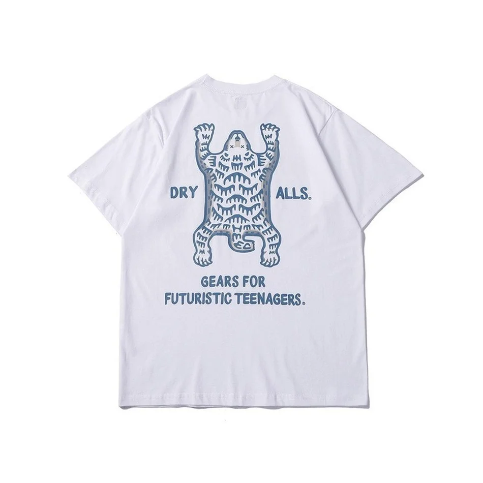 2021ss Tiger Vzorec Človekovih Narejen majica s kratkimi rokavi Moški Ženske T-shirt Vrhovi Tee Poletje Slog, harajuku ulične majice
