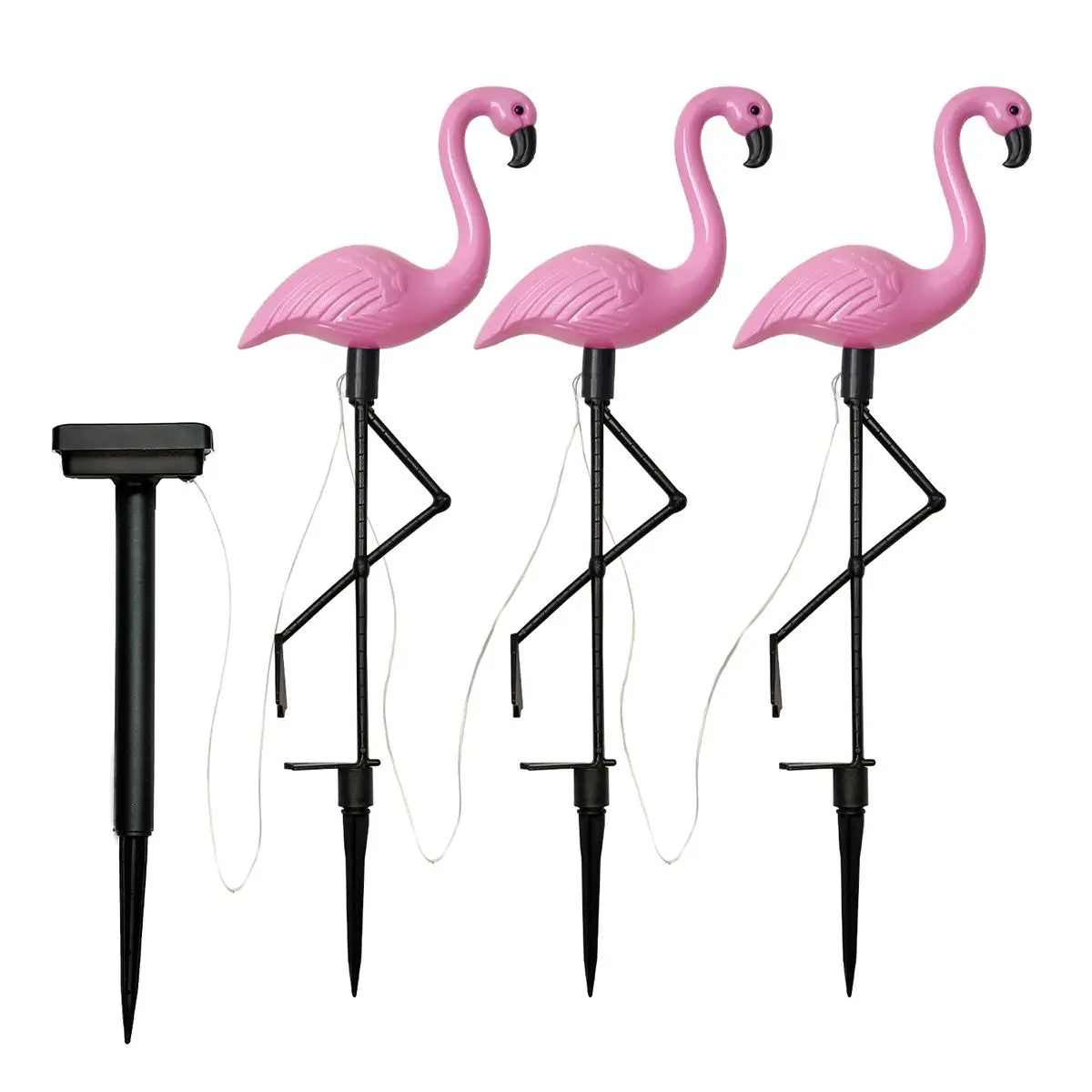LED Ptica Lučka Flamingo, Sončno energijo, Svetlobo na Prostem Ograjo Svetlobe Vrt Dvorišče, Solarna Led Svetilka Nepremočljiva Zunaj Deco Sončne Svetlobe
