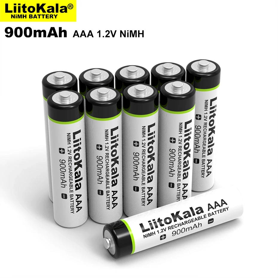 4-30PCS LiitoKala 1,2 V AAA Ni-MH polnilna baterija zmogljivosti 900mAh, ki se uporablja za igrače, igralne konzole, oddaljeni nadzor, itd.