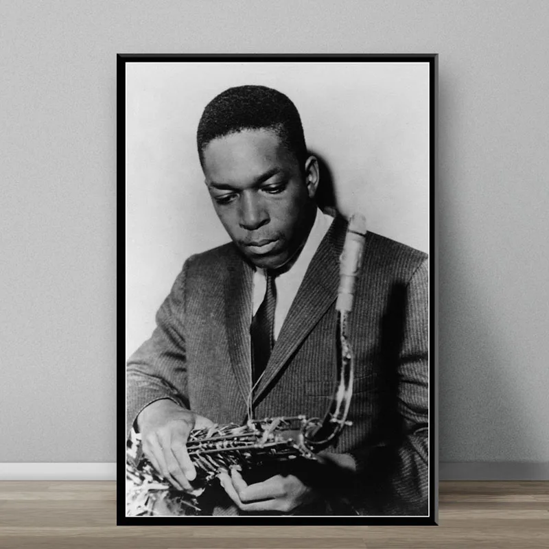 John Coltrane Jazz Glasbenik Pevec Platno Slikarstvo Plakatov In Fotografij Slike Na Steni Letnik Dekorativni Doma Dekor Affiche