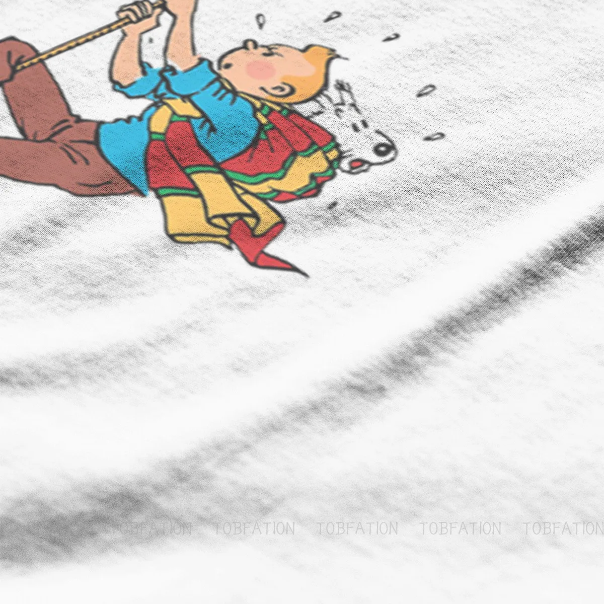 Vrv za plezanje Bistveno Adventures of Tintin Anime Tshirt Alternativnih Punk T shirt Ulične Homme Čistega Bombaža Moda Vrhovi