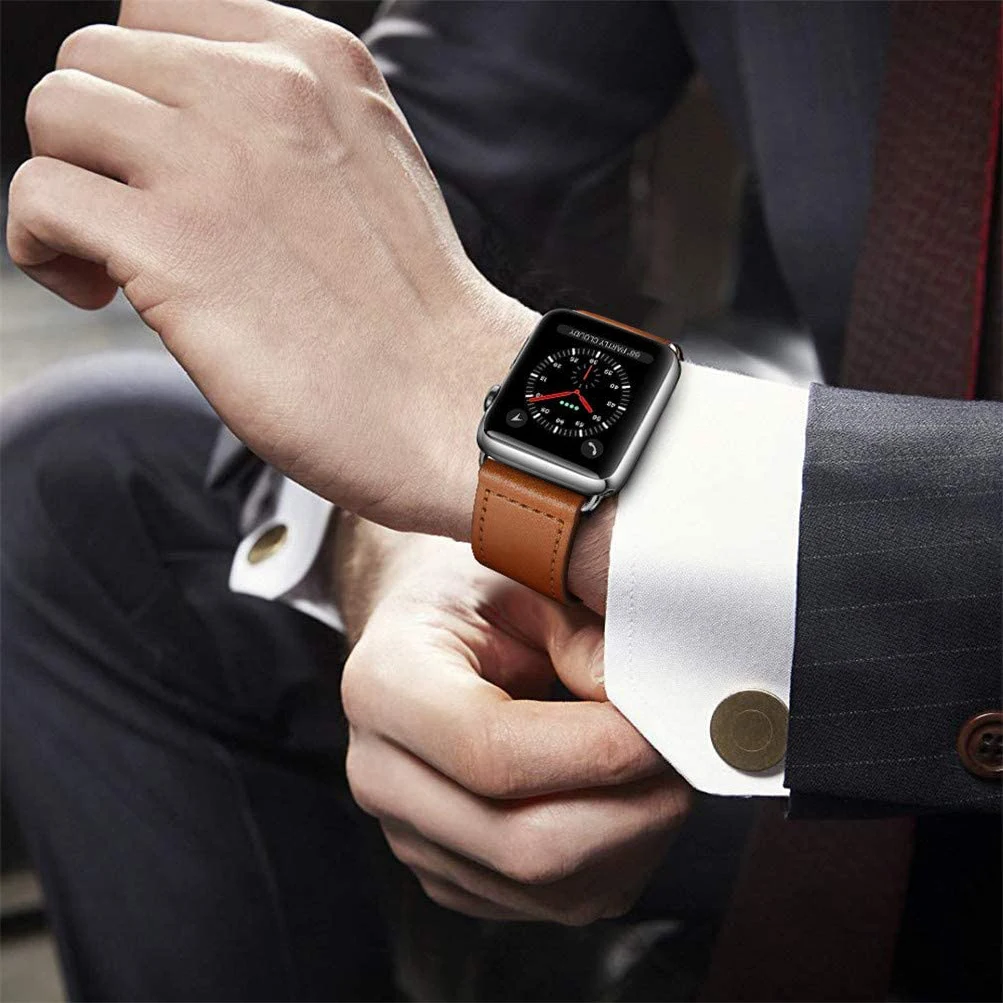 Usnjeni trak Za Apple watch band 44 mm 40 mm 42mm 38 mm 44 mm Smartwatch Pribor zapestnica iWatch 3 4 5 6 se band