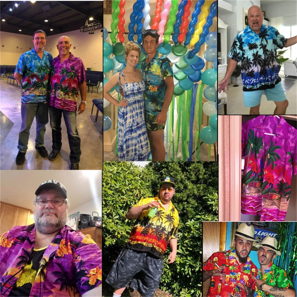 FORUDESIGNS 2021 Nov Slog in Moške Poletne Majice Havajski Cvetlični Polinezijski Vzorec Design Svoboden Tip Kratek Top Počitnice Oblačila