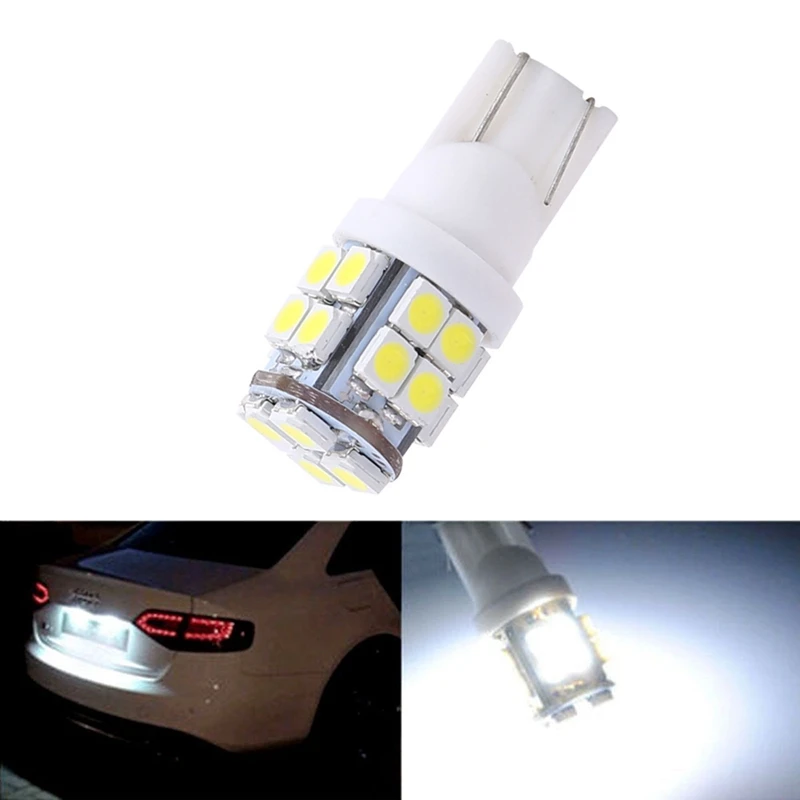 10 Kos T10 20-SMD LED Avto Luči Super Svetla Navedba Signal Sijalka Clearence Bele Žarnice 194 168 2825 W5W Avtomobilski Deli