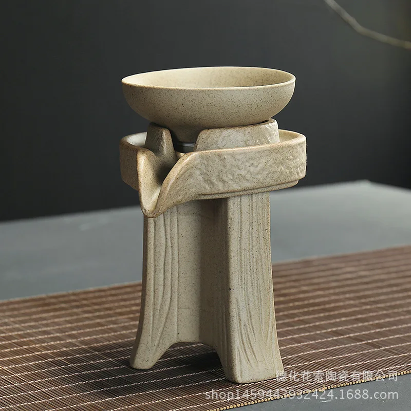 Keramični kamen mlin čaj filter grobe keramike, samodejni čaj puščanje retro kung fu čaj nastavite krožnik čaj pribor klasičnih vzdušje