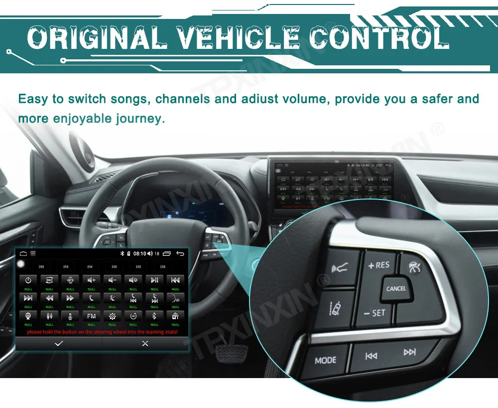 Android 9.0 4+128G Za Ford Mustang-2020 GPS NAVI Avdio Radio Nadzorovanih Avtomobilski Stereo sistem Multimedijski Predvajalnik Enota
