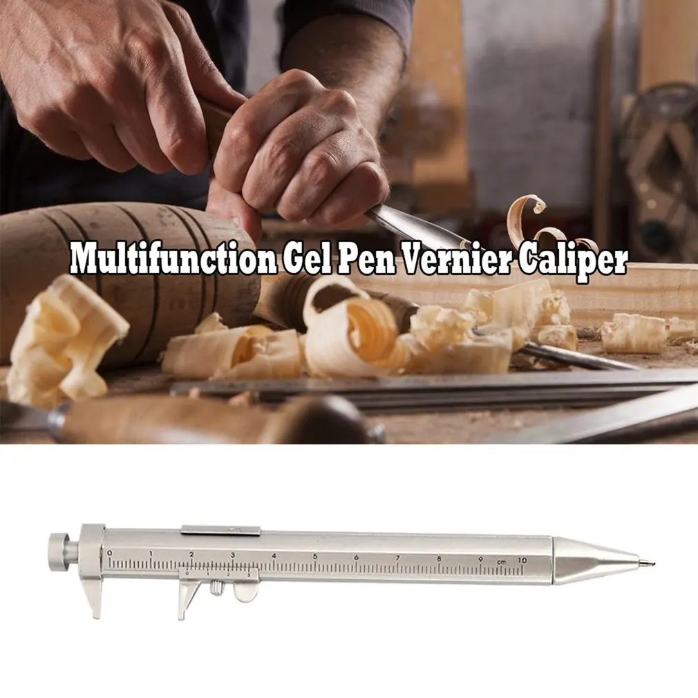 Večfunkcijsko Gel Črnila Pero Vernier Kaliper Roller Ball Pero Tiskovine Žogo-Točka praktični prenosni