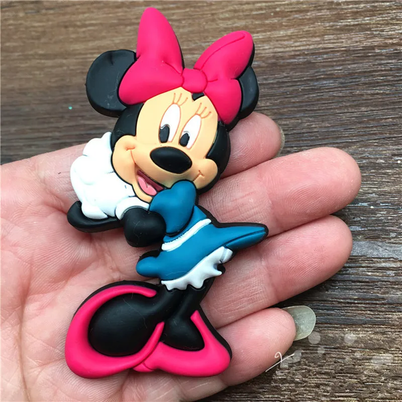 Disney Mickey Minnie Risanka Mehko Lepilo Hladilnik 3D Magnetni Paster Ročno DIY Nalepke, 3d Simulacija Nalepke Mickey Slika