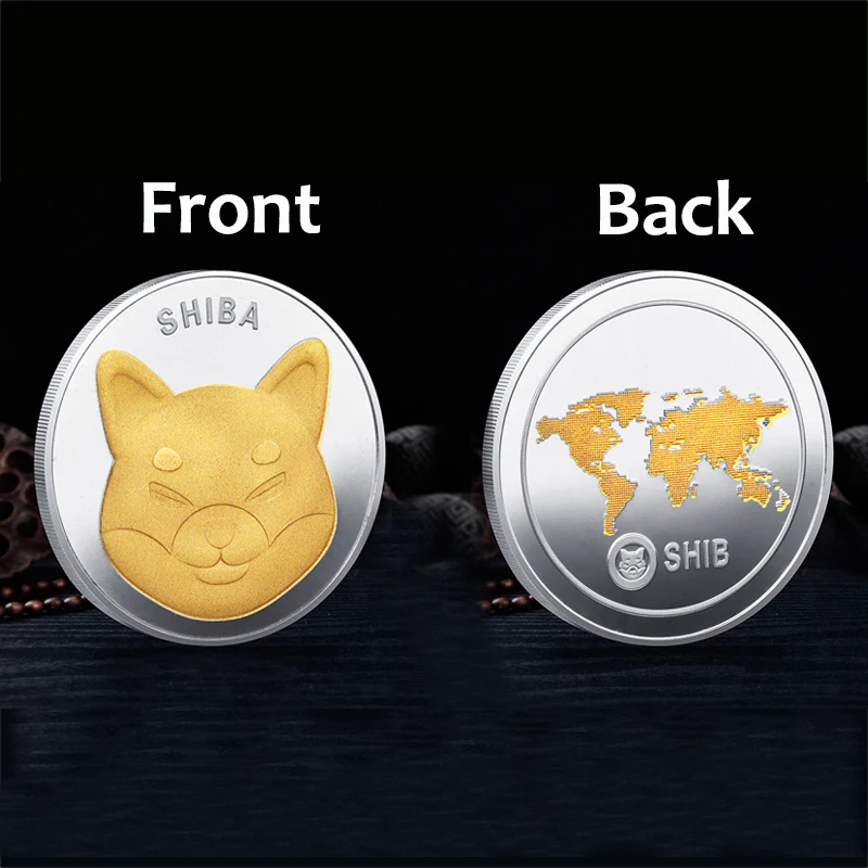 Kul Nove Dogecoin Shiba Inu Kovanec (SHIB) Crypto Kovinski pozlačeni Fizično Shib Doge Spominek Priložnostnih Kovancev